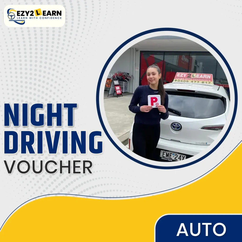 Night Driving Lessons voucher