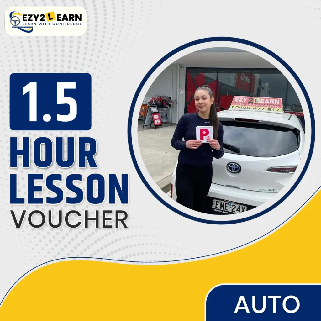 1.5 auto hours lessons voucher